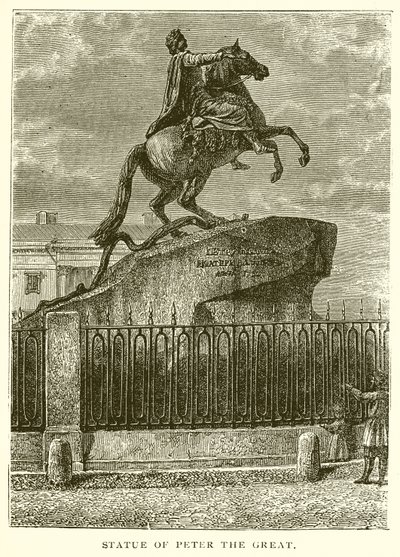 Statue von Peter dem Großen von English School
