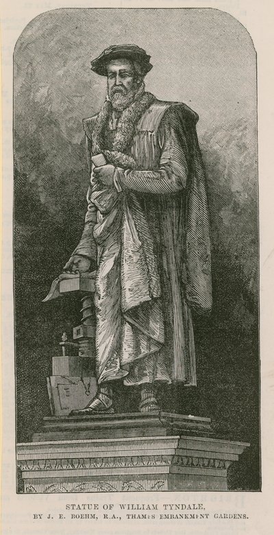 Statue von William Tyndale von English School