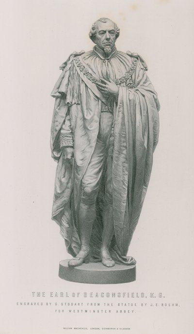 Statue des Earl of Beaconsfield von English School