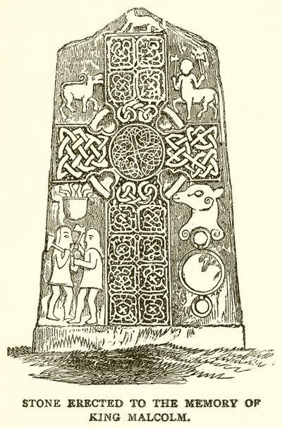 Stein zum Gedenken an König Malcolm von English School