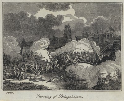 Sturm auf Seringapatam (Stich) von English School