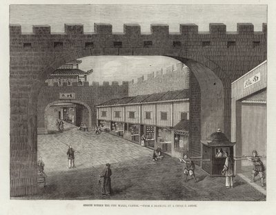 Straße innerhalb der Stadtmauern, Kanton von English School