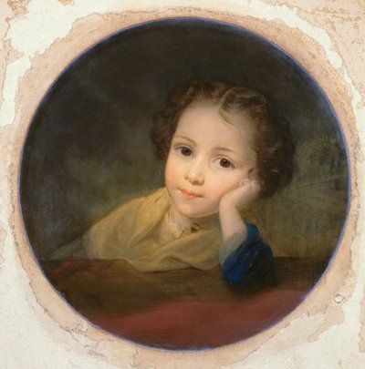 Studie eines Kindes, um 1850 von English School