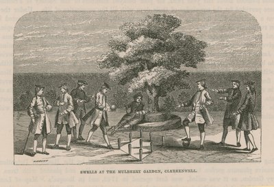 Vornehme Leute im Mulberry Garden von English School