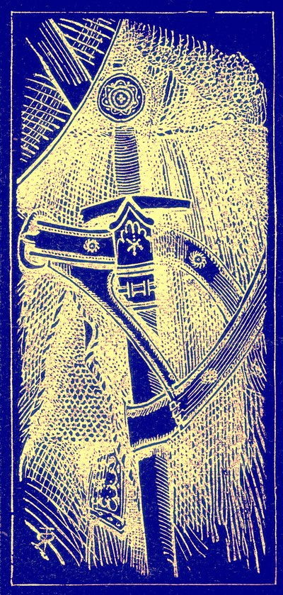 Schwert, Illustration aus Die illustrierte Geschichte der Welt, veröffentlicht um 1880 (digital verbessert) von English School