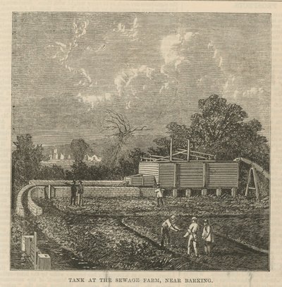 Tank auf der Kläranlage bei Barking von English School