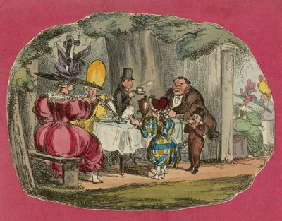 Tee in den Vauxhall Gardens von English School