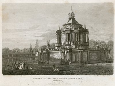 Tempel der Eintracht, errichtet für den Frieden von 1814 von English School