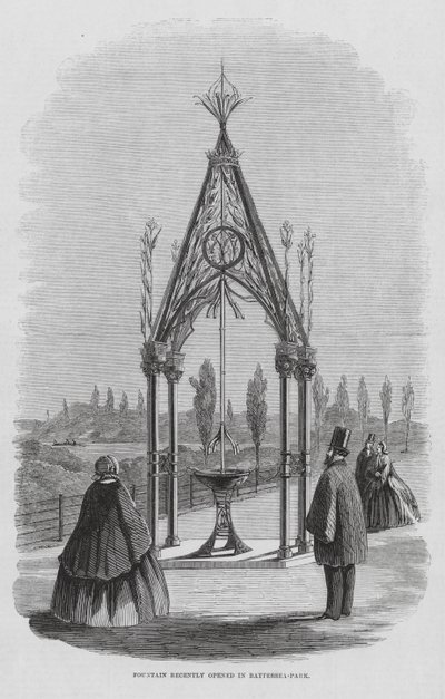 Teulon-Brunnen, Battersea Park, London, England von English School