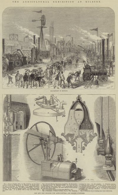 Die Landwirtschaftsausstellung in Kilburn von English School