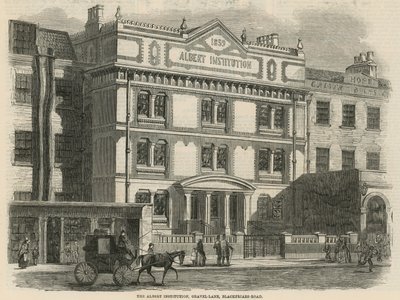 Die Albert Institution, Gravel Lane, Blackfriars Road, London von English School