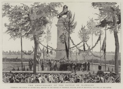 Der Jahrestag der Schlacht von Waterloo von English School