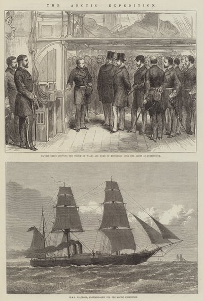 Die Arktisexpedition (Stich) von English School