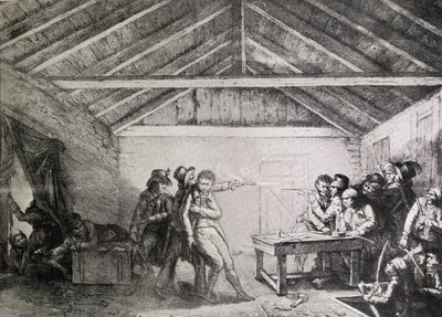 Die Verhaftung der Cato-Street-Verschwörer am 23. Februar 1820 von English School