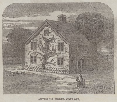 Die Bewegung der Vorstadthäuser der Handwerker (Stich) von English School