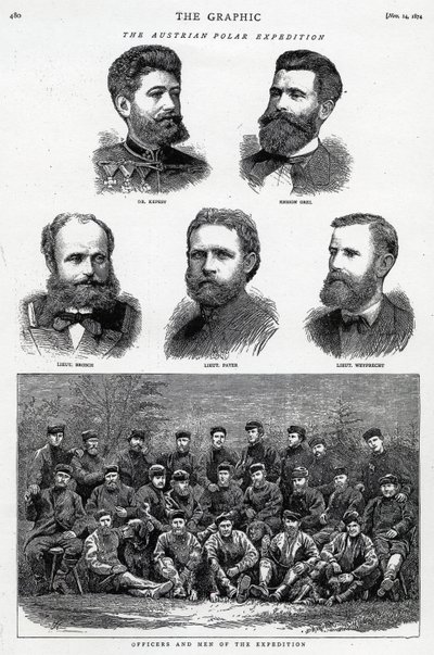 Die österreichische Polarexpedition, veröffentlicht in The Graphic, 14. November 1874 von English School