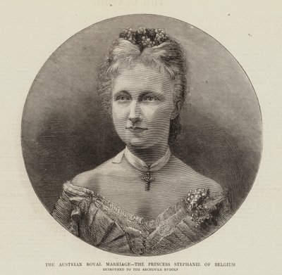 Die österreichische königliche Hochzeit, Prinzessin Stephanie von Belgien von English School