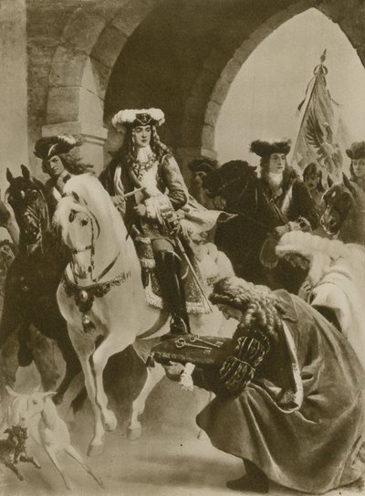 Der österreichische Prinz, der Belgrad eroberte (Gravur) von English School