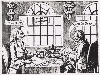 The Bedford Coffee House, Covent Garden, Mitte des achtzehnten Jahrhunderts von English School