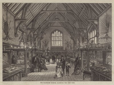 Das Blackmore Museum, Salisbury (Gravur) von English School