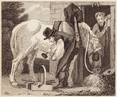 Die Schmiede (Gravur) von English School