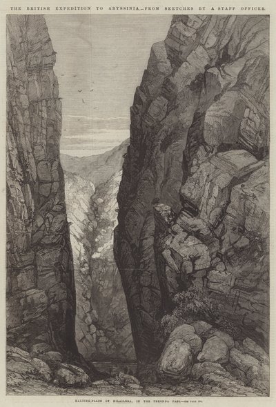 Die britische Expedition nach Abessinien (Stich) von English School