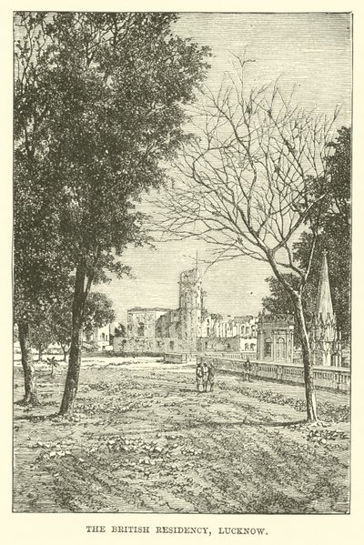 Die Britische Residenz, Lucknow von English School