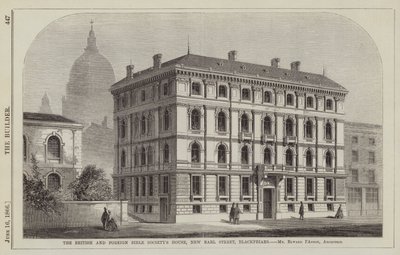 Das Haus der British and Foreign Bible Society, New Earl Street, Blackfriars, Mr. Edward I