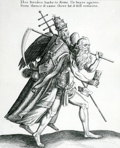 Die Last zurück nach Rom? um 1641 von English School