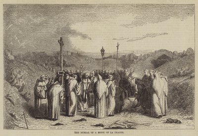 Das Begräbnis eines Mönchs von La Trappe von English School