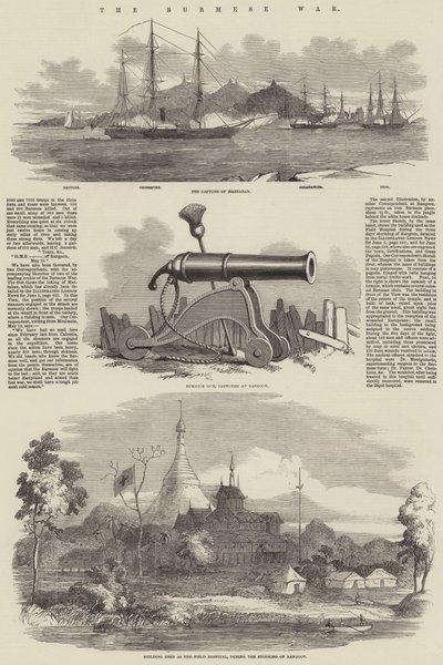 Der Birma-Krieg (Gravur) von English School