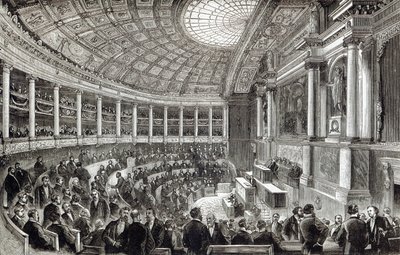 Die Abgeordnetenkammer, Paris, aus 