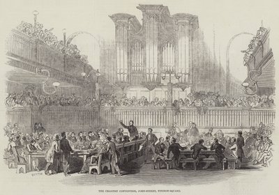 Die Chartisten-Konvention, John-Street, Fitzroy-Square von English School