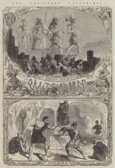 Die Weihnachts-Pantomimen (Stich) von English School