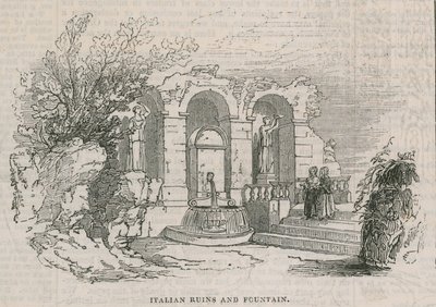 Das Kolosseum - Italienische Ruinen und Brunnen von English School