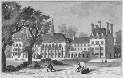 Die Schule der Handelsreisenden (Gravur) von English School