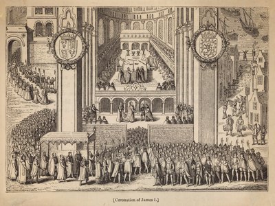 Die Krönung von König James I. von English School
