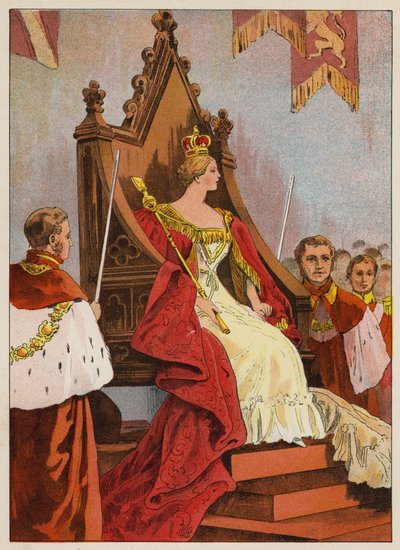 Die Krönung von Königin Victoria von English School