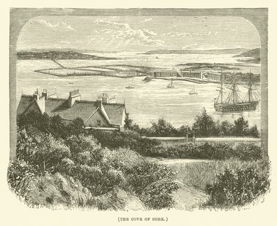 Die Bucht von Cork (Gravur) von English School