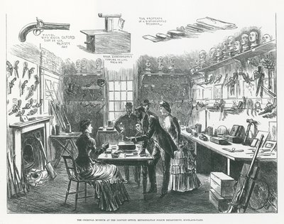 Das Kriminalmuseum im Strafvollzugsamt, Metropolitan Police Department, Scotland Yard von English School