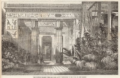 Der Crystal Palace: Der ägyptische Hof, Eingang zum Grab von Beni Hassan von English School