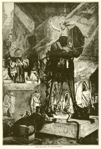 Die delphische Pythia in Ekstase von English School