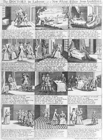 Die Ärzte in Arbeit oder ein neuer Whim Wham aus Guildford, 1726 von English School