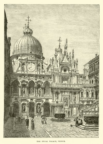 Der Dogenpalast, Venedig von English School