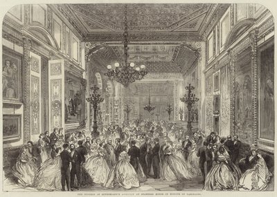 Die Versammlung der Herzogin von Sutherland im Stafford House zu Ehren von Garibaldi von English School