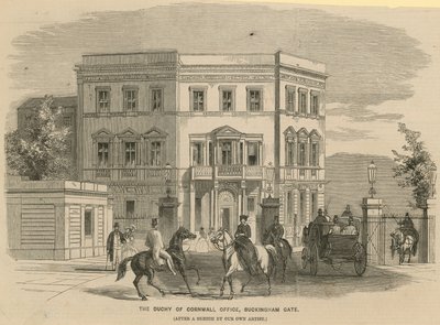 Das Herzogtum Cornwall Büro, Buckingham Gate, London von English School