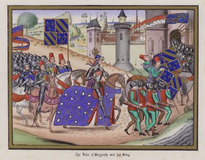 Der Herzog von Burgund und seine Armee von English School