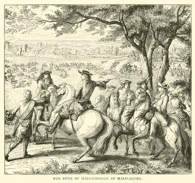 Der Herzog von Marlborough bei Malplaquet von English School