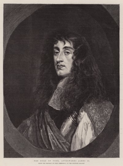 Der Herzog von York, später James II (Gravur) von English School