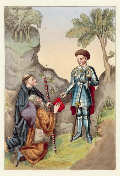 Der Earl von Salisbury und John Lydgate von English School